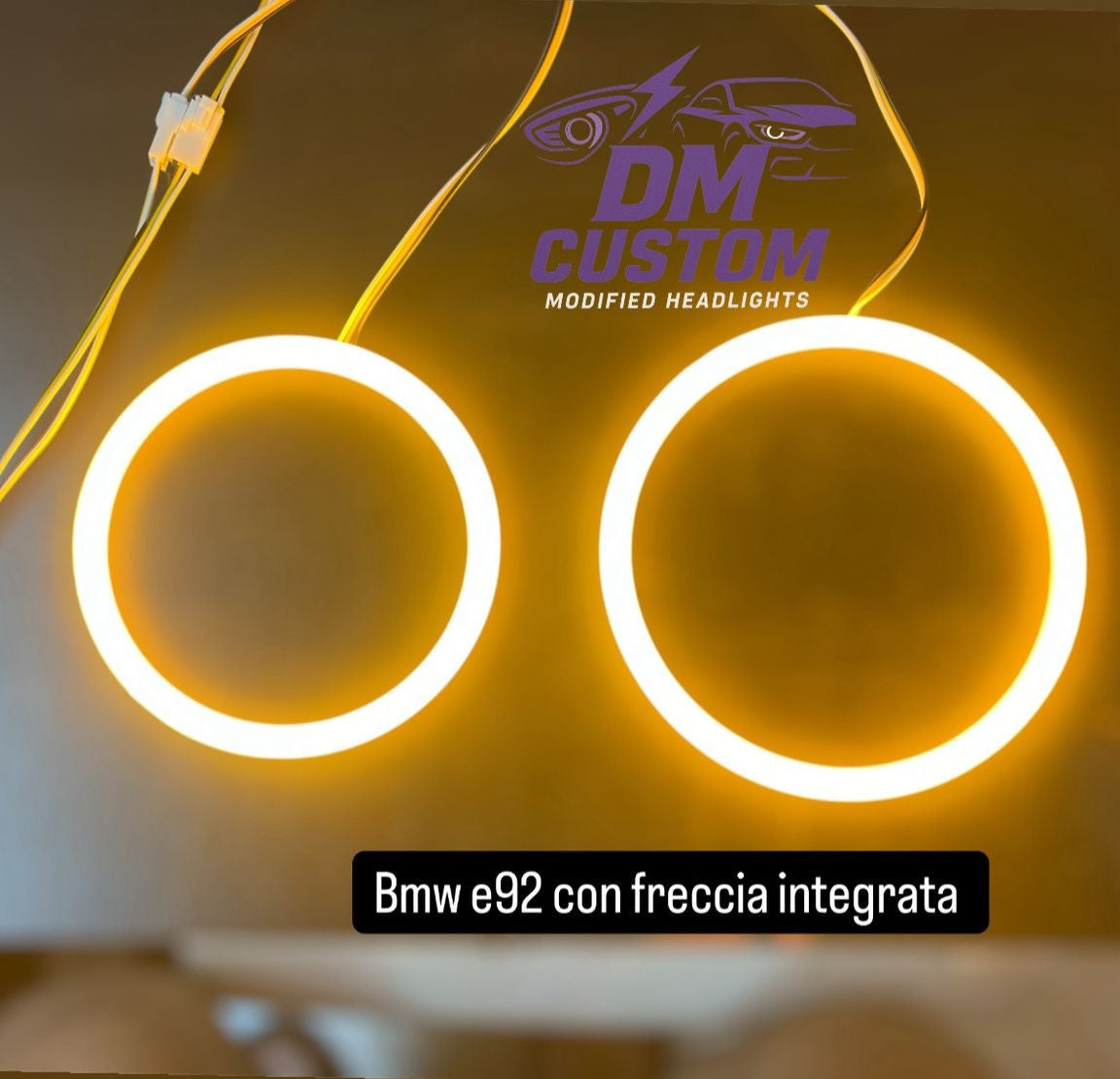 Kit Angel eyes Bmw E92 con freccia integrata cotton